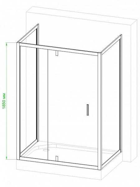 Душевой уголок Royal Bath HV-C-CH-P 140x80x185 рифленое Душевой уголок Royal Bath HV-C-CH-P 140x80x185 рифленое