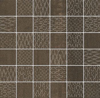 Декор Про Дабл коричневый мозаичный 30х30