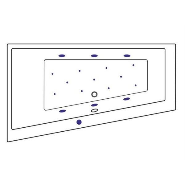 Акриловая ванна Excellent Sfera Slim L Relax 170x100 WAEX.SFL17S.RELAX