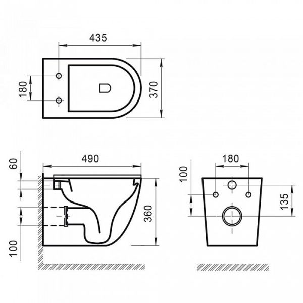 Унитаз подвесной BelBagno Sfera-R BB046CHR-NERO безободковый P-trap, матовый Унитаз подвесной BelBagno Sfera-R BB046CHR-NERO безободковый P-trap, матовый