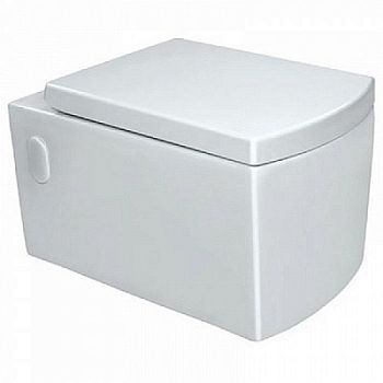 Унитаз подвесной Jaquar Kubix-F KUS-WHT-35951 с крышкой сиденьем микролифт