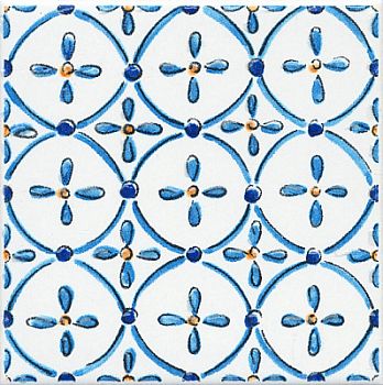 Вставка Капри майолика 9,9х9,9 белый