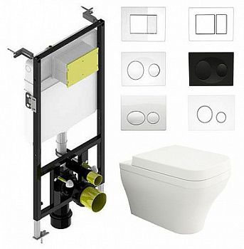 Комплект Bocchi Scala 1192-064-0129 подвесной унитаз + инсталляция Bocchi 8010-1000