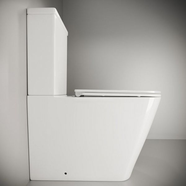 Унитаз-компакт Ceramica Nova Cubic Rimless CN1803 36 x 64 x 84 см напольный безободковый с бачком с сиденьем Soft Close Унитаз-компакт Ceramica Nova Cubic Rimless CN1803 36 x 64 x 84 см напольный безободковый с бачком с сиденьем Soft Close
