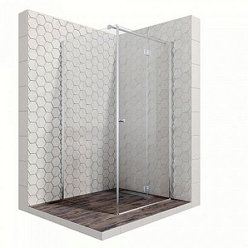 Душевой уголок Ambassador Diamond 12011106R 100x100x200 профиль хром, стекло прозрачное