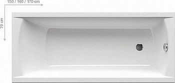 Акриловая ванна Ravak CLASSIC 140x70 см