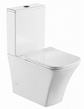 Унитаз-компакт BelBagno Marmi BB052CPR безободковый P-trap