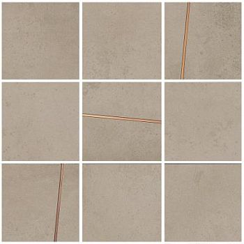 Beige Quadrotto Intarsio