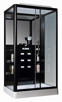 Душевая кабина Loranto Selak CS 127-3A R 90x120x215 см черная