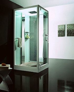 Душевая кабина Orans SR-89101S L 100x100 см левая с функцией турецкая баня белая