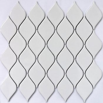 Мозаика Mosaics Melany White Glossy 26.4x28