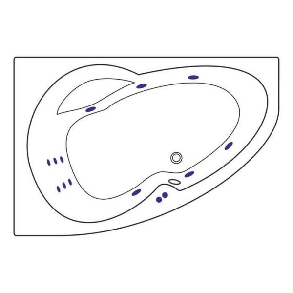 Акриловая ванна Excellent Newa L Line 160x95 WAEX.NEL16.LINE