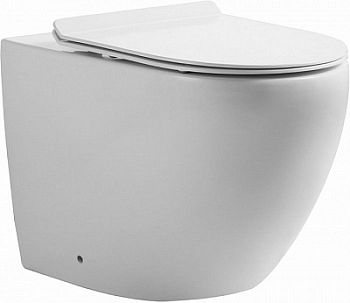 Унитаз приставной Orange C07-200w безободковый, сиденье микролифт