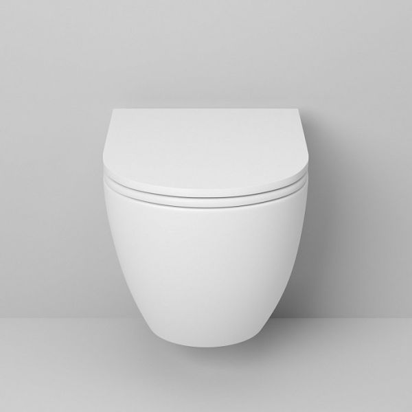 Унитаз подвесной Grossman GR-4455MS безободковый с сиденьем с микролифтом, белый