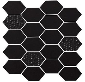 Black Mosaico Hexagonal