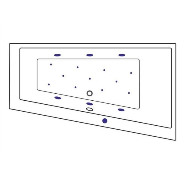 Акриловая ванна Excellent Sfera P Relax 170x100 WAEX.SFP17.RELAX