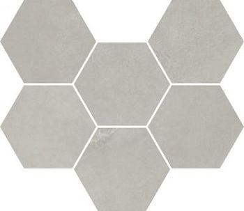 Silver Mosaico Hexagon 25x29