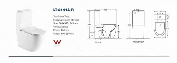Унитаз-компакт Azario Grado 2141 с сиденьем микролифт Унитаз-компакт Azario Grado 2141 с сиденьем микролифт