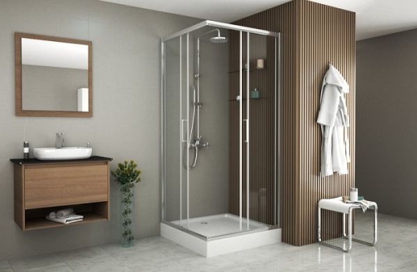 Душевой уолок 900х900х2000 мм Bravat Alfa BS090.2200A