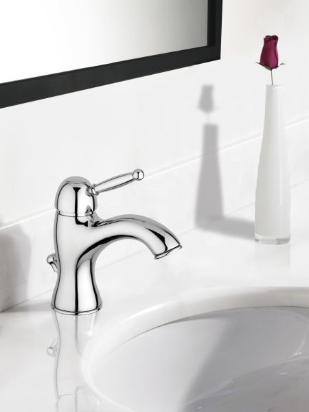 Смеситель для раковины в авт.д/к 1 1/4", Хром