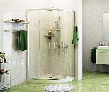 Душевой уголок Wasserkraft Main 41S23 четверть круга стекло прозрачное 100 см