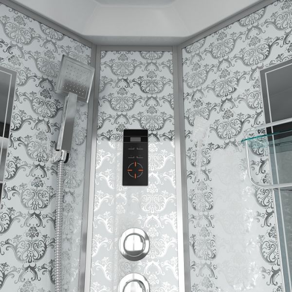 Душевая кабина Niagara NG-7790W 90x90 см с гидромассажем стенки белые