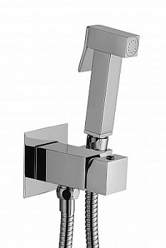 Set гигиен. Душа TWEET SQUARE MIX душ и держатель из металла, шланг металл 1200мм, co СМЕСИТЕЛЕМ, цвет хром