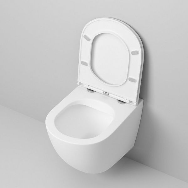 Унитаз подвесной Grossman GR-4455MS безободковый с сиденьем с микролифтом, белый