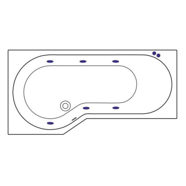 Акриловая ванна Excellent Be Spot L Soft 160x80 WAEX.BSL16.SOFT Акриловая ванна Excellent Be Spot L Soft 160x80 WAEX.BSL16.SOFT