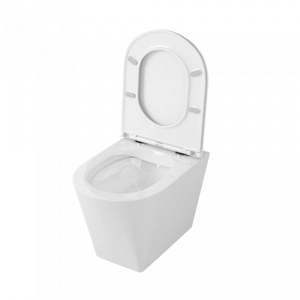 Унитаз подвесной OWL 1975 Curve Cirkel-H OWLT190802 безободковый с сиденьем с микролифтом Унитаз подвесной OWL 1975 Curve Cirkel-H OWLT190802 безободковый с сиденьем с микролифтом