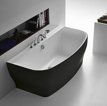 Акриловая ванна BelBagno BB74-NERO, 165x80 см