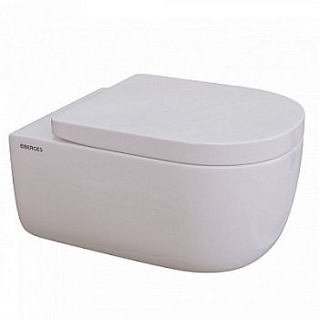 Унитаз подвесной Berges Ego XL 082124, безободковый с сиденьем микролифт