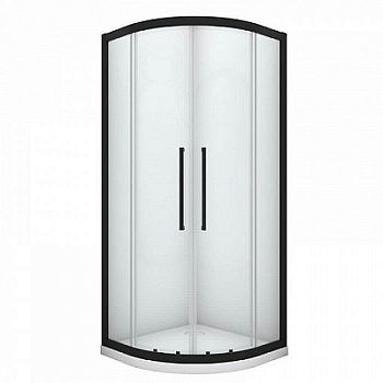 Душевой уголок Black&White Stellar Wind S801 100x100 см профиль черный матовый