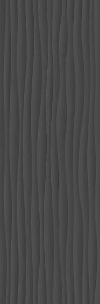 Плитка Eclettica Anthracite Struttura Wave 3D 40x120