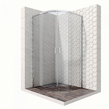 Душевой уголок Ambassador Queen 11011101 90x200x90 профиль хром,  стекло прозрачное