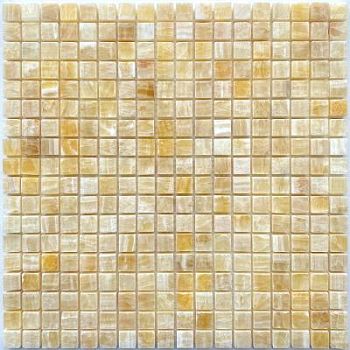 PIX 305 Honey onyx, чип 15x15 мм, сетка 305х305x8 мм, Полированная PIX 305 Honey onyx, чип 15x15 мм, сетка 305х305x8 мм, Полированная