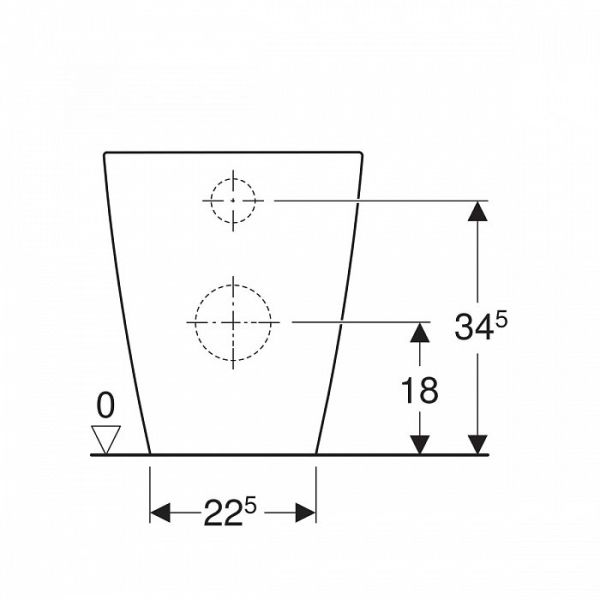 Унитаз приставной Geberit Smyle Square 500.840.00.1 белый Унитаз приставной Geberit Smyle Square 500.840.00.1 белый