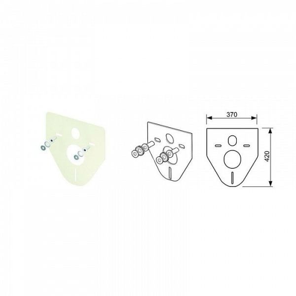 Комплект TECE Base 9400006.WC1 подвесной унитаз+ инсталляция+ кнопка смыва хром глянцевый
