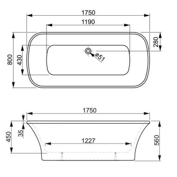 Акриловая ванна Vagnerplast Briana 185x90 Акриловая ванна Vagnerplast Briana 185x90