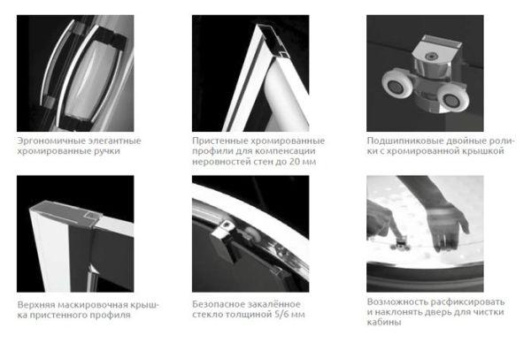 Душевой уголок Radaway Premium Plus A 30413-01 80x80x190 см стекло прозрачное