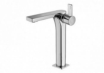 Смеситель для раковины высокий без д/к, Хром