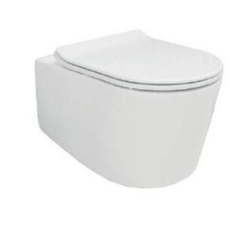 Унитаз подвесной Creo Ceramique Rennes с тонким сиденьем микролифт