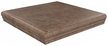 Ступень угловая Фаральони коричневый 34х34