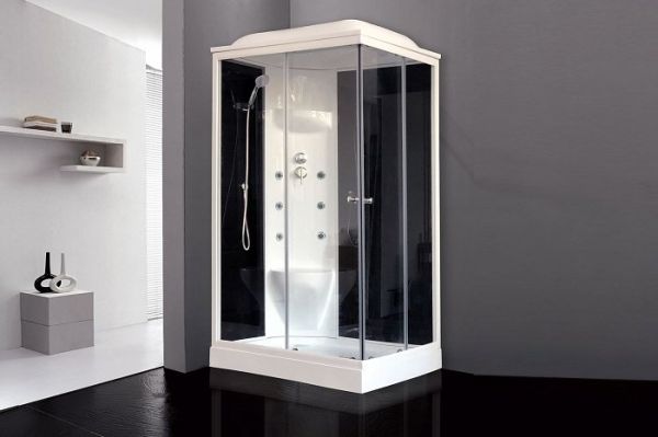 Душевая кабина Royal Bath 8120HP7-BT черное/прозрачное левая