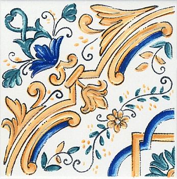 Вставка Капри майолика 9,8х9,8