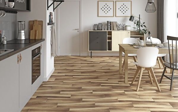 Керамогранит Pecanwood коричневый 18,5х59,8