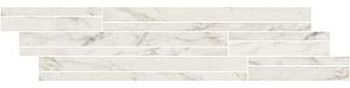 Magic White Modulo Listello Sfalsato Naturale Lucido