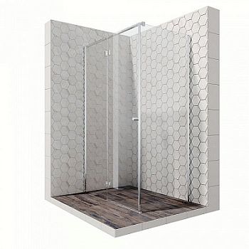 Душевой уголок Ambassador Diamond 12011104L 120x80x200 профиль хром, стекло прозрачное