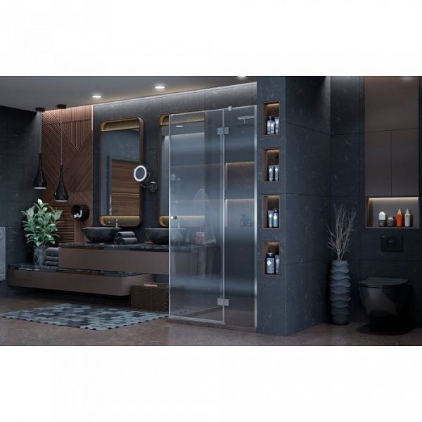 Душевой уголок Ambassador Diamond 12011103R 100x100x200 профиль хром, стекло прозрачное