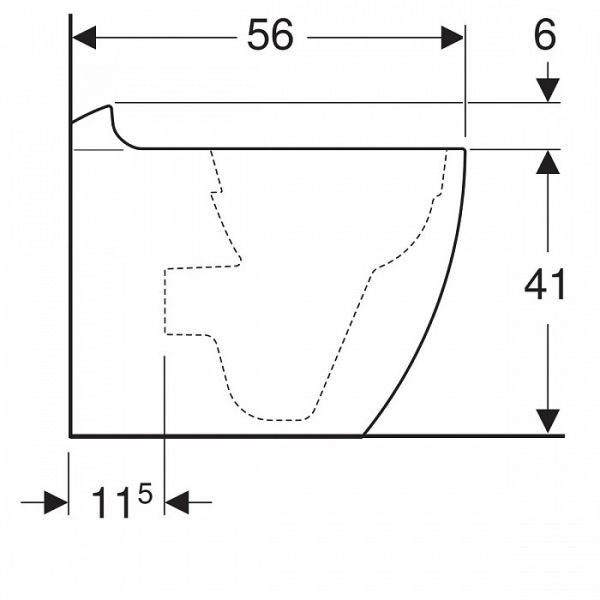 Унитаз приставной Geberit Citterio 500.512.01.1 белый